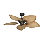 42" Bombay Ceiling Fan - Oil Rubbed Bronze with Tan Blades