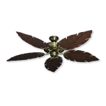 Bermuda Island Breeze Ceiling Fan - Antique Brass / Oil Rubbed Bronze Blades