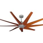 TroposAir Liberator - 72" WiFi-Enabled-Indoor/Outdoor Ceiling Fan Brushed Nickel - Natural Cherry Blades