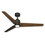 52" Reveal DC Ceiling Fan - Oil Rubbed Bronze - Walnut Blades and Optional LED Light