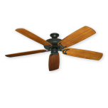 60" 450 Series Riviera II Ceiling Fan - Oil Rubbed Bronze - Solid-Wood Oak Blades