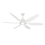 66" Titan II Ceiling Fan - Pure White - Optional LED Light (sold separately)