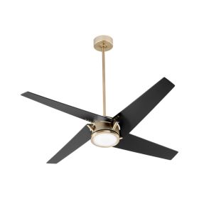 Quorum 26544-80 AXIS 54" w/ LED Light Ceiling Fan - Aged Brass