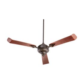 Quorum 27603-86 BREWSTER 60" Traditional Three Blades Ceiling Fan - Oiled Bronze
