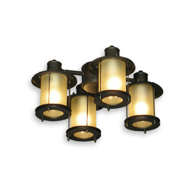450ORB - 4 Light Lantern Ceiling Fan Light