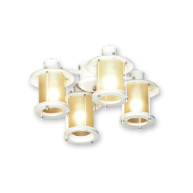 450PW - 4 Light Lantern Ceiling Fan Light
