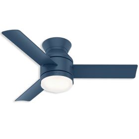 44" Hunter Dublin Indoor Ceiling Fan With LED Module - 50018 - Indigo Blue
