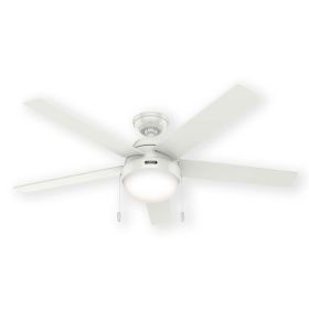 Hunter Anslee 50231 52" Indoor LED Ceiling Fan Fresh White
