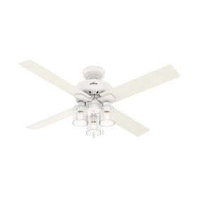 52" Hunter Pelston indoor Ceiling Fan With LED Module - 50323-P