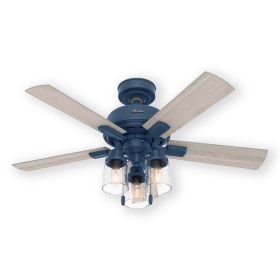 Hunter Hartland 50328 44" Indoor LED Ceiling Fan Indigo Blue