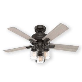 Hunter Hartland 50329 44" Indoor LED Ceiling Fan Noble Bronze