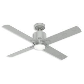  52" Hunter Visalia Outdoor Ceiling Fan With LED Module - 50595 - Quartz Grey 
