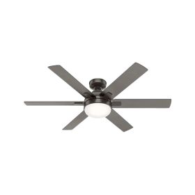 Hunter Hardaway 50707 52" Indoor LED Ceiling Fan Noble Bronze
