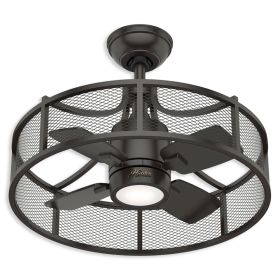 21" Hunter Seattle indoor Ceiling Fan With LED Module - 50738 - Noble Bronze 