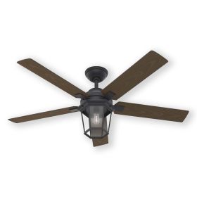 Hunter Candle Bay 50948 52" Outdoor LED Ceiling Fan Natural Iron