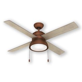 Hunter LOKI 51036 52" indoor LED Ceiling Fan Weathered Copper
