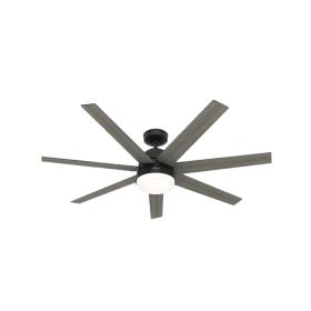 60" Hunter Phenomenon Wi-Fi indoor Ceiling Fan With LED Module - 51376 - Matte Black 