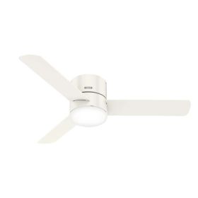 52" Hunter Minimus Low Profile indoor Ceiling Fan With LED Module - 51433 - Fresh White