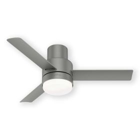 44" Hunter Gilmour Ceiling Fan With LED Module - 51475 - Matte Silver
