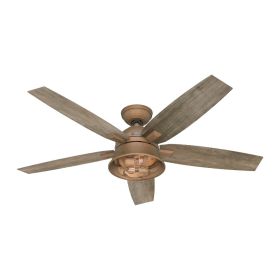 Hunter Hampshire 51573 52" Indoor LED Ceiling Fan Weathered Weathered Copper