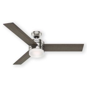 Hunter Exeter 59161 54" Indoor LED Ceiling Fan Brushed Nickel