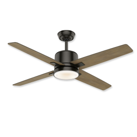 52" Casablanca Axial Noble Bronze Finish with River Timber and Light Kit