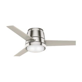 Casablanca Commodus 59570 44" Collection Low Profile Indoor LED Ceiling Fan Brushed Nickel