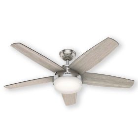 Hunter Avia II 59601 52" Indoor LED Ceiling Fan Brushed Nickel