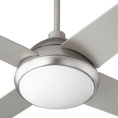 Quorum 68524-65 QUEST 52" w/ LED Transitional Ceiling Fan - Satin Nickel
