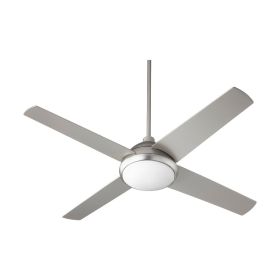 Quorum 68524-65 QUEST 52" w/ LED Transitional Ceiling Fan - Satin Nickel