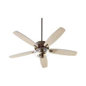 Quorum 7052-286 BREEZE 52" Two Lights Transitional Ceiling Fan - Oiled Bronze
