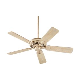 Quorum 91525-60 PINNACLE 52" Traditional Ceiling Fan - Aged Silver Leaf