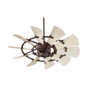 Quorum 94410-86 WINDMILL 44" Modern Farmhouse Ceiling Fan - Oiled Bronze