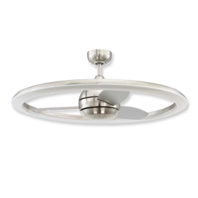 36" Craftmade Anillo Brushed Polished Nickel Finish with Brushed Nickel Blades and Light Kit
