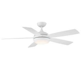 WAC Smart Fans F-005L-MW ODYSSEY 52" Ceiling Fan w/ LED Light - Matte White
