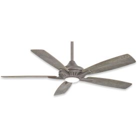 Minka Aire Dyno - F1000-BNK - 52" 5-Blade Indoor Ceiling Fan-Burnished Nickel Finish with Savannah Gray Blades and LED light kit