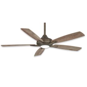 Minka Aire Dyno - F1000-HBZ - 52" 5-Blade Indoor Ceiling Fan-Heirloom Bronze Finish with Barnwood Blades and LED light kit