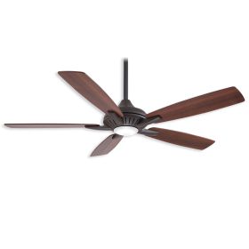 Minka Aire Dyno - F1000-ORB - 52" 5-Blade Indoor Ceiling Fan-Oil Rubbed Bronze Finish with Reversible Medium Maple and Dark Walnut Blades and LED light kit
