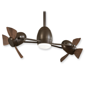 Minka Aire Cage Free Gyro F304L-BN/SL - LED - 37" Ceiling Fan Oil Rubbed Bronze