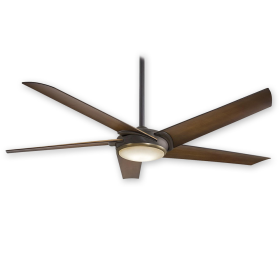 Minka Aire Raptor F617L-ORB/AB - Oil Rubbed Bronze/Antique Brass with Tobacco Blades