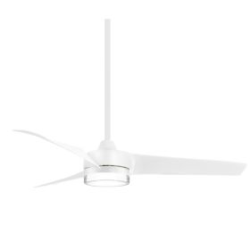 Minka Aire F692L-WHF Veer 56" Five Blades w/ LED Ceiling Fan - Flat White 