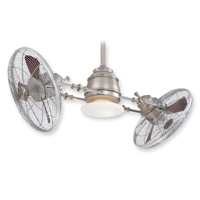 Minka Aire Vintage Gyro F802-BN/CH - 42" Dual Motor Ceiling Fan Brushed Nickel With Chrome