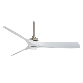 Minka Aire Aviation LED F853L-BN/WH - Brushed Nickel/White
