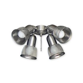 FL462 Ceiling Fan Light - Satin Steel