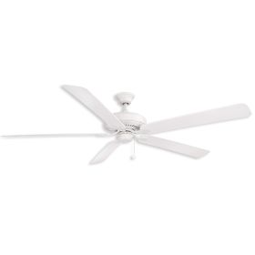 72" Fanimation Edgewood Wet Outdoor Ceiling Fan Matte White finish with Matte White Blades