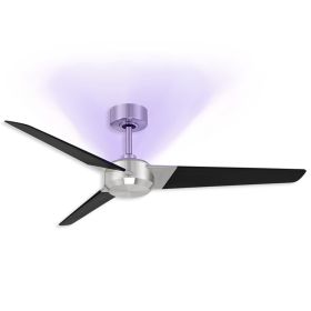 54" Modern Forms Ultra Germicidal Outdoor U-VC Smart Ceiling Fan - Brushed Nickel