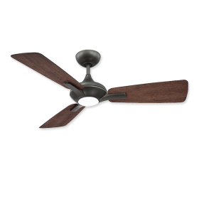 52" Modern Forms Mykonos Bronze Finish with Dark Walnut Blades and Light Kit