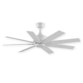 52" Levon Custom Ceiling Fan - Matte White
