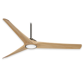 Minka Aire Timber Ceiling Fan - F847L-HBZ/AW - Heirloom Bronze w/ Maple Blades