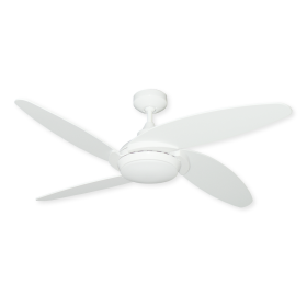 52" Tuscan Ceiling Fan - Pure White
